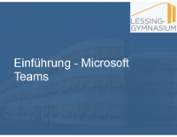 2021-01-20 Einführung – Microsoft Teams Schüler