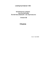 Chemie Lehrplan SEK I 012023