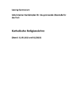 Religion kath. Lehrplan SEK II 012023