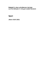 Sport Lehrplan SEK II 012023