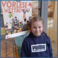 Julietta aus der 6c beim Landesentscheid